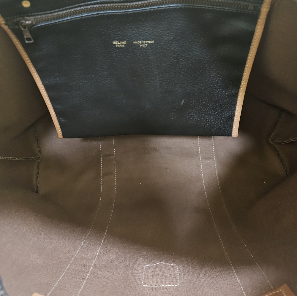 Authentic Celine Macadam Pattern PVC Leather Brown Tote Bag - Picture 13 of 17